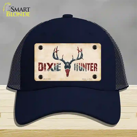 Dixie Hunter Novelty License Plate Hat Mesh / Navy