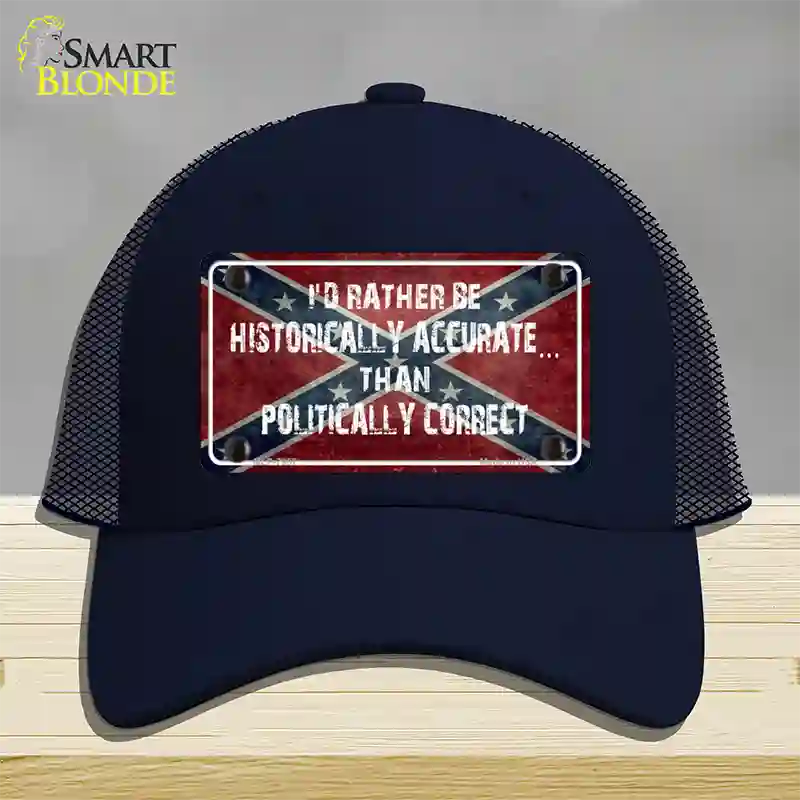 Historically Accurate Novelty License Plate Hat Mesh / Navy