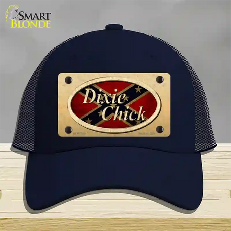 Dixie Chick Confederate Novelty License Plate Hat Mesh / Navy