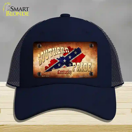 Southern Pride Kentucky Novelty License Plate Hat Mesh / Navy