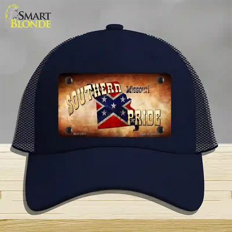 Southern Pride Missouri Novelty License Plate Hat Mesh / Navy