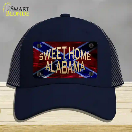 Sweet Home Alabama Novelty License Plate Hat Mesh / Navy