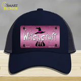 Witchcraft Novelty License Plate Hat Mesh / Navy