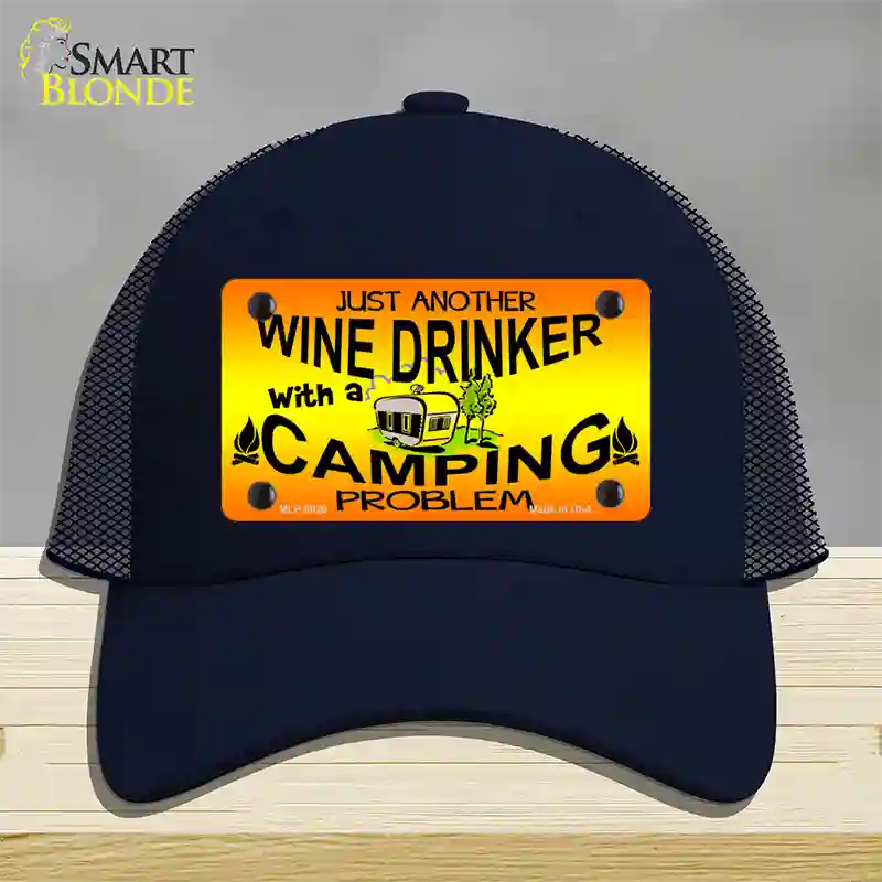 Just Another Wine Drinker Novelty License Plate Hat Mesh / Navy