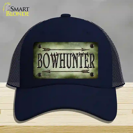 Bowhunter Novelty License Plate Hat Mesh / Navy