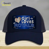 This Girl Loves Her Royals Novelty License Plate Hat Mesh / Navy