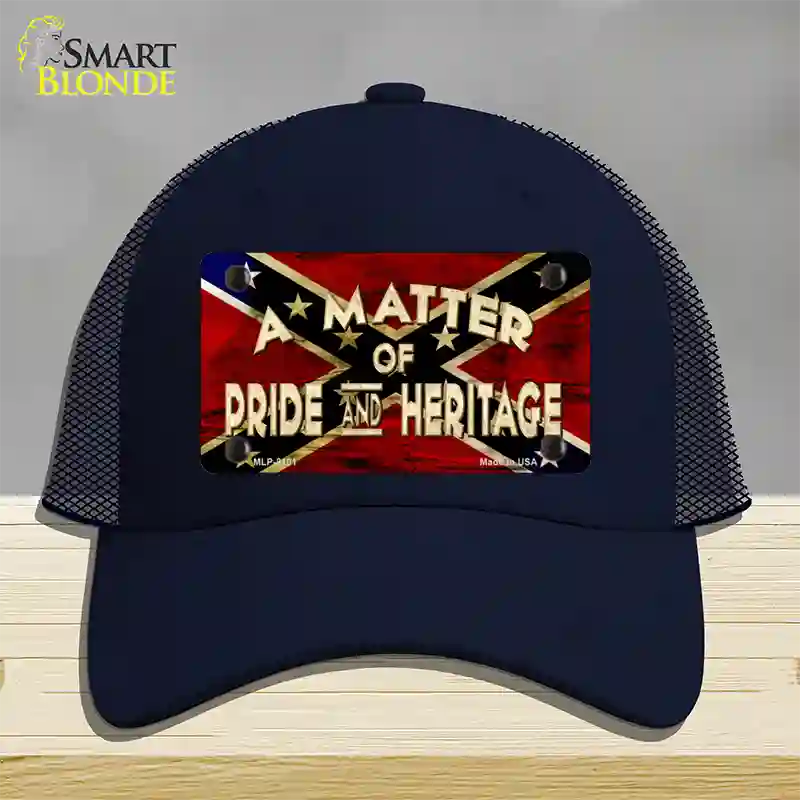 Matter Of Pride Novelty License Plate Hat Mesh / Navy