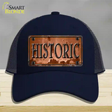 Historic Novelty License Plate Hat Mesh / Navy