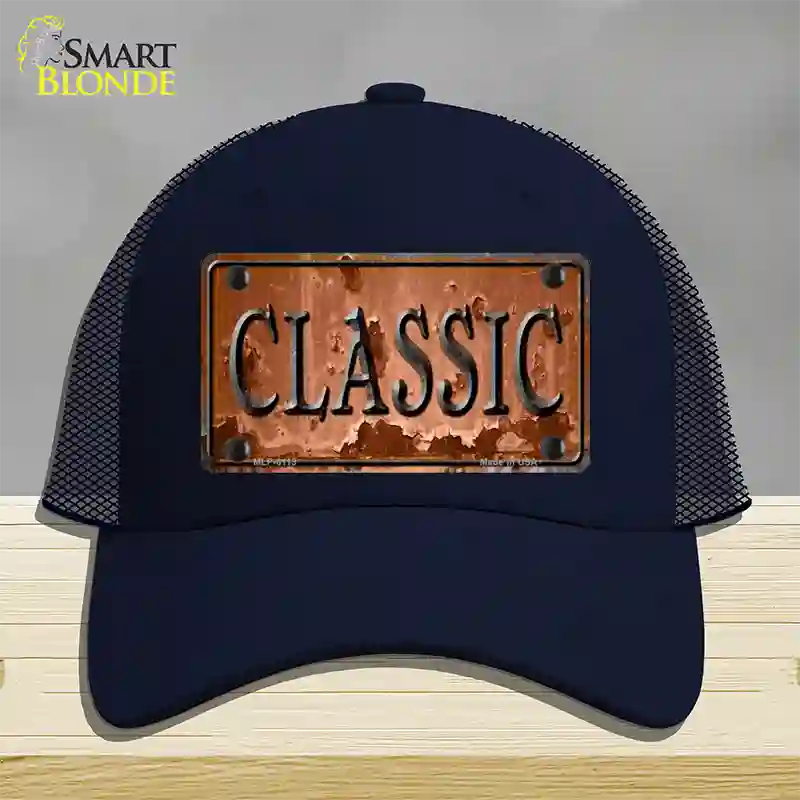 Classic Novelty License Plate Hat Mesh / Navy