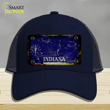 Inidana Rusty Blank Novelty License Plate Hat Mesh / Navy