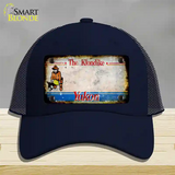 Yukon Rusty Blank Novelty License Plate Hat Mesh / Navy