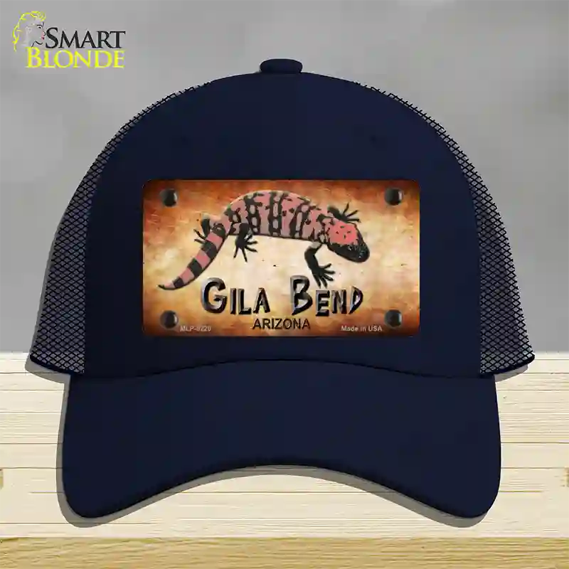 Gila Bend Gila Monster Novelty License Plate Hat Mesh / Navy