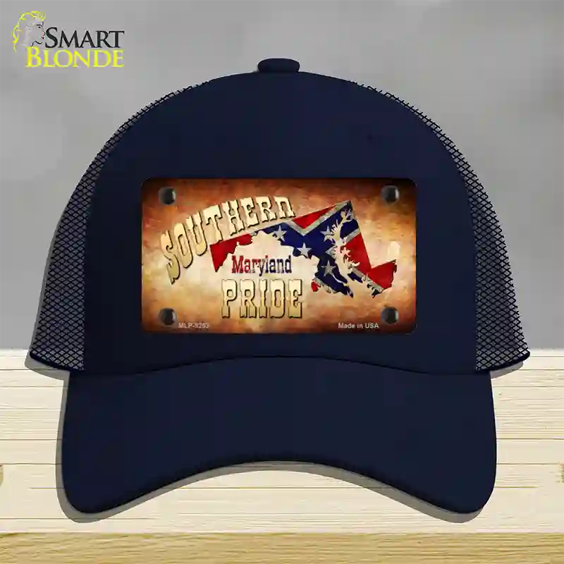 Southern Pride Maryland Novelty License Plate Hat Mesh / Navy