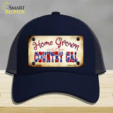 Home Grown Country Gal Novelty License Plate Hat Mesh / Navy