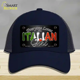 Everyone Loves An Italian Girl Novelty License Plate Hat Mesh / Navy