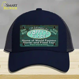 Poppys Place Novelty License Plate Hat Mesh / Navy