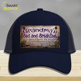 Grandmas Bed & Breakfast Novelty License Plate Hat Mesh / Navy