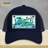 Surfer Dude Novelty License Plate Hat Mesh / Navy