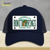 Bonita Springs Florida Novelty License Plate Hat Mesh / Navy