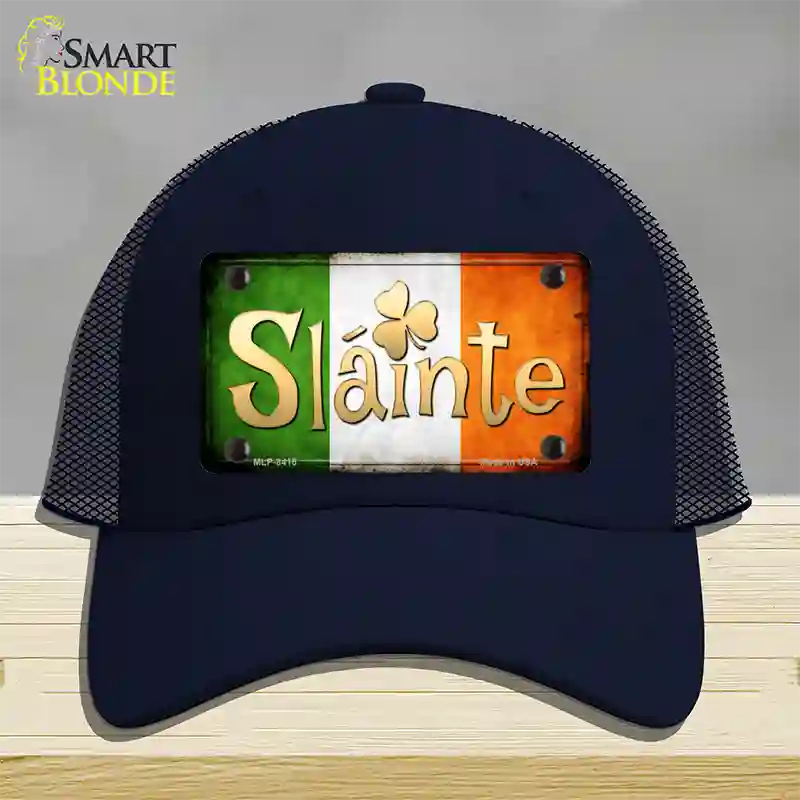 Slainte Novelty License Plate Hat Mesh / Navy