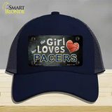 This Girl Loves Her Pacers Novelty License Plate Hat Mesh / Navy