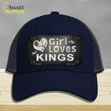 This Girl Loves Her Kings Hockey Novelty License Plate Hat Mesh / Navy