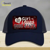 This Girl Loves Ohio State Novelty License Plate Hat Mesh / Navy