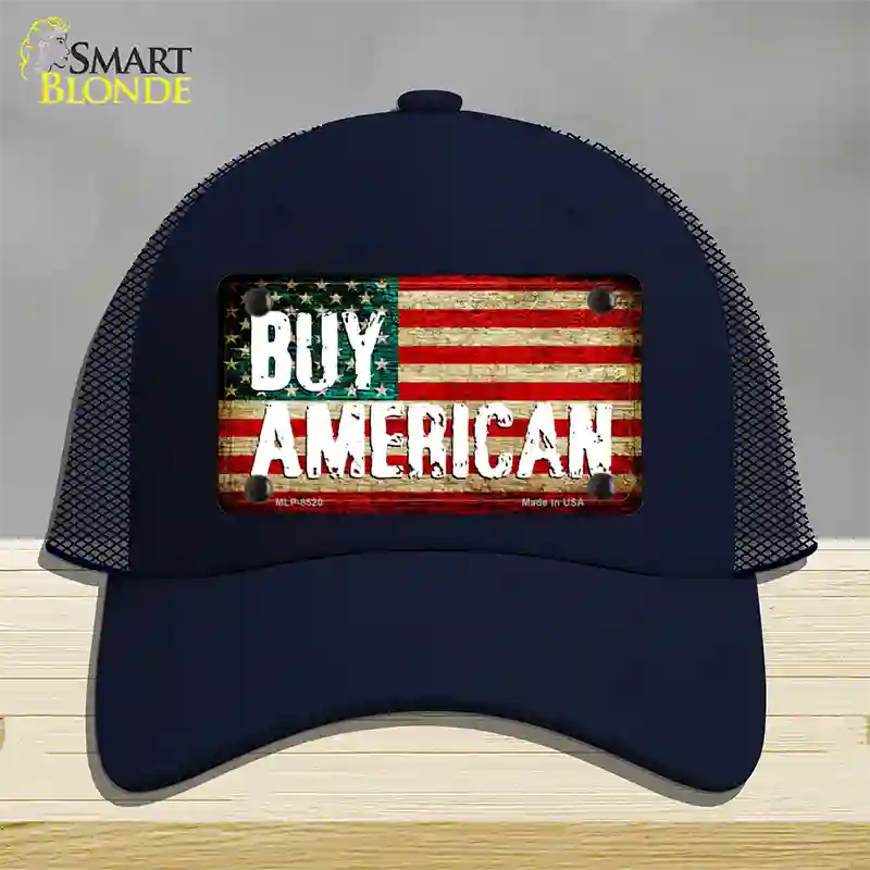 Buy American Novelty License Plate Hat Mesh / Navy