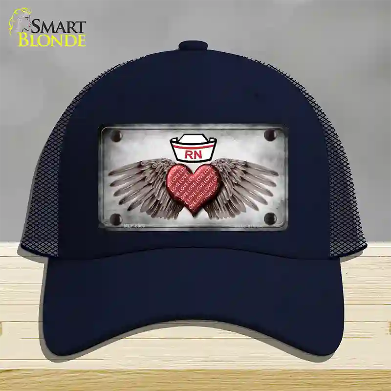 Love RN Novelty License Plate Hat Mesh / Navy