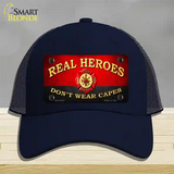 Real Heroes Red Novelty License Plate Hat Mesh / Navy