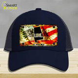 Alabama Love Novelty License Plate Hat Mesh / Navy