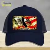 California Love Novelty License Plate Hat Mesh / Navy