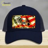 Hawaii Love Novelty License Plate Hat Mesh / Navy