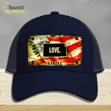 Kansas Love Novelty License Plate Hat Mesh / Navy