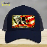 New York Love Novelty License Plate Hat Mesh / Navy