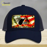 West Virginia Love Novelty License Plate Hat Mesh / Navy