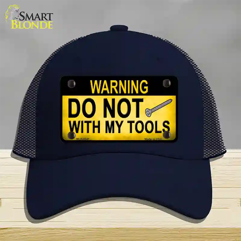 Do Not Screw Novelty License Plate Hat Mesh / Navy