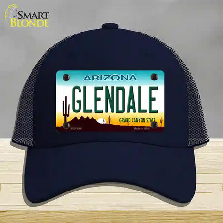 Glendale Arizona Novelty License Plate Hat Mesh / Navy