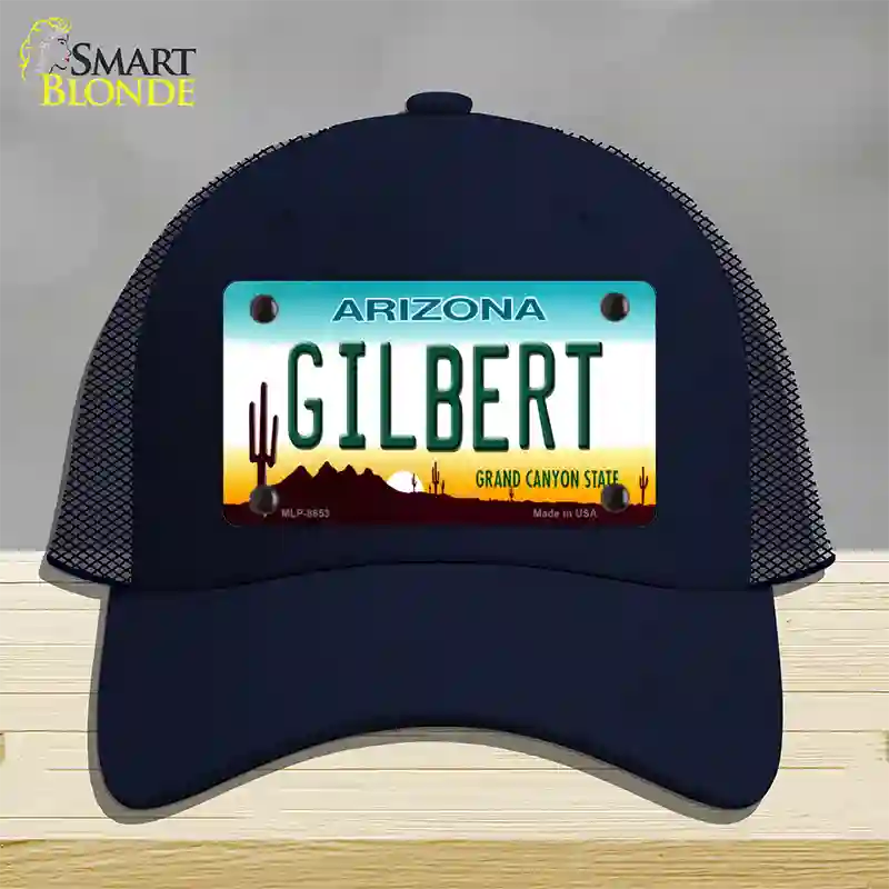 Gilbert Arizona Novelty License Plate Hat Mesh / Navy