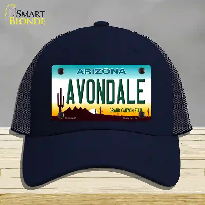 Avondale Arizona Novelty License Plate Hat Mesh / Navy