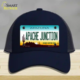 Apache Junction Arizona Novelty License Plate Hat Mesh / Navy