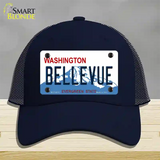 Bellevue Washington Novelty License Plate Hat Mesh / Navy