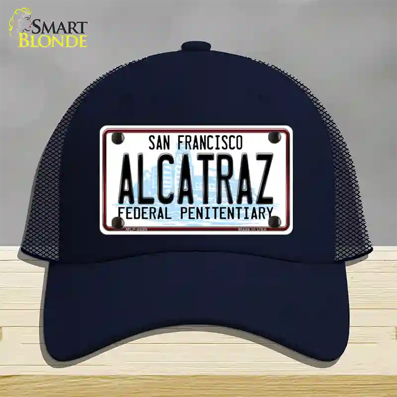 Alcatraz Novelty License Plate Hat Mesh / Navy