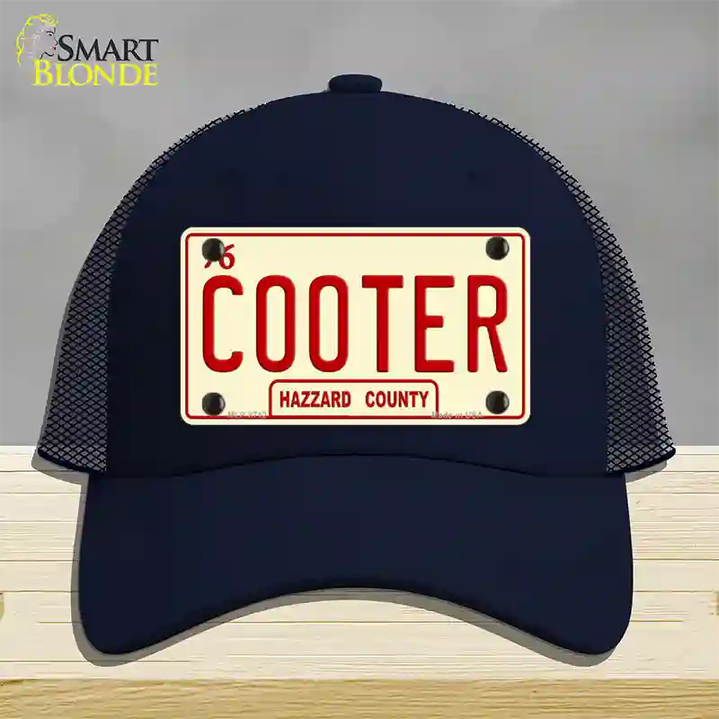 Cooter Novelty License Plate Hat Mesh / Navy