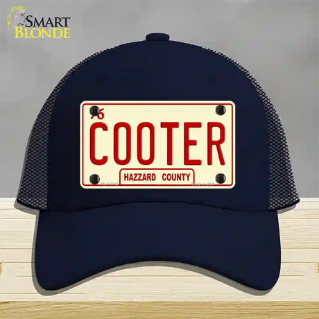 Cooter Novelty License Plate Hat Mesh / Navy