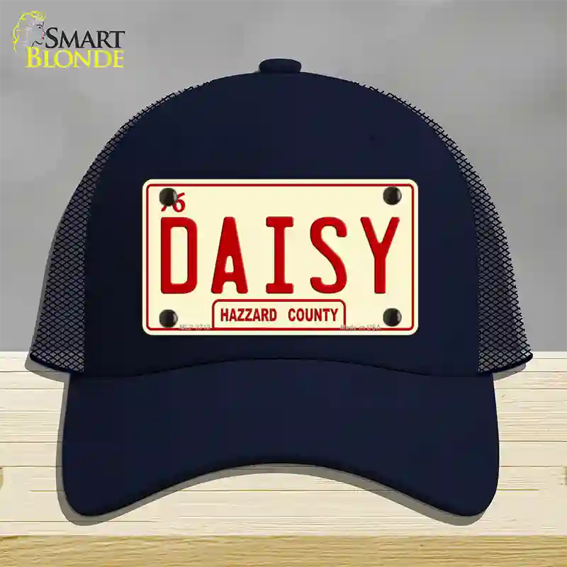 Daisy Novelty License Plate Hat Mesh / Navy