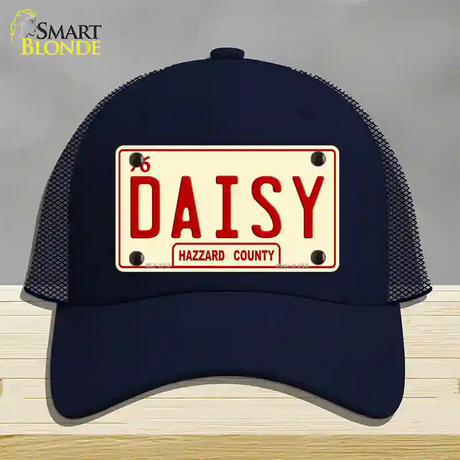 Daisy Novelty License Plate Hat Mesh / Navy