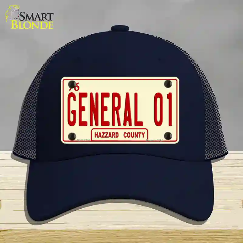 General 01 Novelty License Plate Hat Mesh / Navy