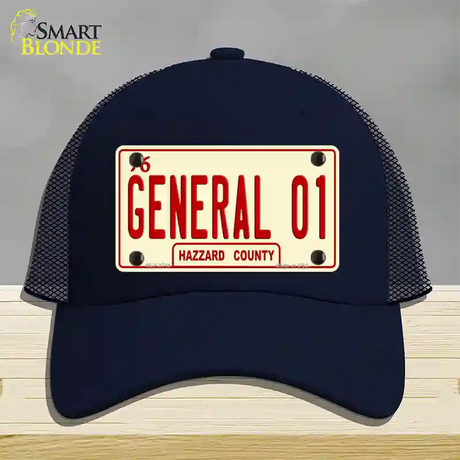 General 01 Novelty License Plate Hat Mesh / Navy