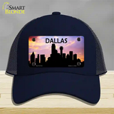 Dallas Silhouette Novelty License Plate Hat Mesh / Navy